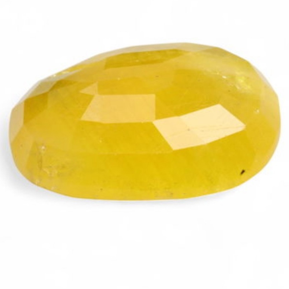28.09 Carats Earthy Golden Yellow Sapphire - Natural African Stone